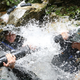 Thai soldiers reroute waterways to help drain a cave system in Mae Sai, Chiang Rai province, in northern Thailand on July 7th.